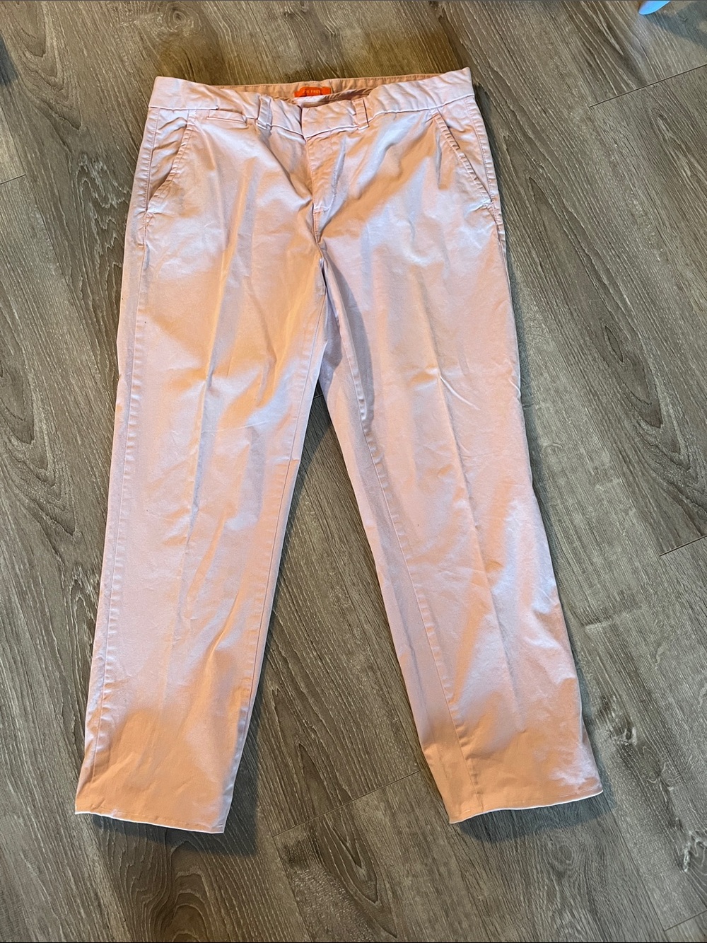 Women's size 12 short Light Pink Chino Pants - Straight Fit